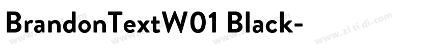 BrandonTextW01 Black字体转换